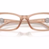 Michael Kors MK4182U 4051 - Light Brown Transparent eyeglasses angle view
