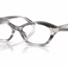 Michael Kors MK4186BU 4034 - Black Horn eyeglasses angle view