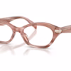 Michael Kors MK4186BU 4056 - Pink Horn eyeglasses angle view
