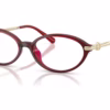 Michael Kors MK4199U 3949 - Dark Red Transparent eyeglasses angle view