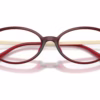 Michael Kors MK4199U 3949 - Dark Red Transparent eyeglasses angle view