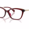 Michael Kors MK4204U 3949 - Dark Red Transparent eyeglasses angle view