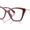 Michael Kors MK4205U 3949 - Dark Red Transparent eyeglasses angle view