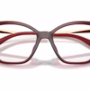 Michael Kors MK4205U 3949 - Dark Red Transparent eyeglasses angle view