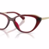 Michael Kors MK4206U 3949 - Dark Red Transparent eyeglasses angle view