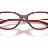 Michael Kors MK4206U 3949 - Dark Red Transparent eyeglasses angle view