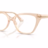 Michael Kors MK4212U 4050 - Beige Transparent eyeglasses angle view