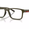 Prada Linea Rossa PS 01RV 15X1O1 - Matte Military Green eyeglasses angle view