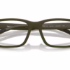 Prada Linea Rossa PS 01RV 15X1O1 - Matte Military Green eyeglasses angle view