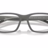 Prada Linea Rossa PS 01RV 16X1O1 - Metallized Grey eyeglasses angle view