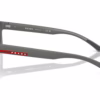Prada Linea Rossa PS 01RV 16X1O1 - Metallized Grey eyeglasses side view