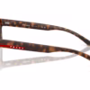 Prada Linea Rossa PS 01RV 17X1O1 - Dark Tortoise Rubber eyeglasses side view