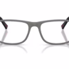Prada Linea Rossa PS 03QV 16X1O1 - Grey Silver eyeglasses front view