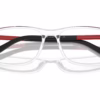 Prada Linea Rossa PS 03QV 2AZ1O1 - Crystal eyeglasses angle view