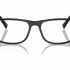 Prada Linea Rossa PS 03QV DG01O1 - Rubbered Black eyeglasses front view