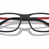 Prada Linea Rossa PS 03QV DG01O1 - Rubbered Black eyeglasses angle view