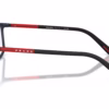 Prada Linea Rossa PS 03QV MAG1O1 - Matte Blue eyeglasses side view