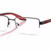 Prada Linea Rossa PS 51SV 1AB1O1 - Black eyeglasses angle view