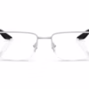Prada Linea Rossa PS 51SV 1BC1O1 - Silver eyeglasses front view