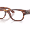 Ray-Ban RX0832VF 2144 - Striped Havana eyeglasses angle view