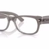Ray-Ban RX0832VF 8111 - Transparent Grey eyeglasses angle view