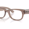 Ray-Ban RX0832VF 8457 - Transparent Taupe Beige eyeglasses angle view