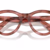 Ray-Ban RX2241V 8363 - Striped Transparent Pink eyeglasses angle view