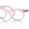 Ray-Ban RB2242V 8292 - Photo Waves Purple eyeglasses angle view