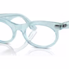 Ray-Ban RB2242V 8293 - Photo Waves Azure eyeglasses angle view