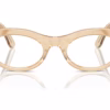Ray-Ban RB2242V 8294 - Photo Waves Brown eyeglasses front view