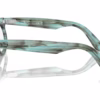 Ray-Ban RB2242V 8362 - Striped Transparent Green eyeglasses side view