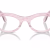Ray-Ban RB2242VF 8292 - Photo Waves Purple eyeglasses front view
