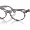 Ray-Ban RB2242VF 8361 - Striped Transparent Blue eyeglasses angle view