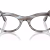 Ray-Ban RB2242VF 8361 - Striped Transparent Blue eyeglasses front view