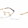 Ray-Ban RB3792V 2500 - Gold eyeglasses angle view
