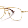 Ray-Ban RB3793V 2500 - Gold eyeglasses angle view