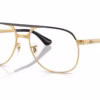 Ray-Ban RB3793V 2994 - Black On Gold eyeglasses angle view