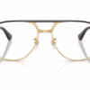 Ray-Ban RB3793V 2994 - Black On Gold eyeglasses front view