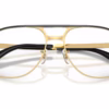 Ray-Ban RB3793V 2994 - Black On Gold eyeglasses angle view