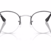 Ray-Ban RX3947V 3183 - Black On Silver eyeglasses front view