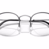 Ray-Ban RX3947V 3183 - Black On Silver eyeglasses angle view