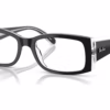 Ray-Ban RB5434 2034 - Black On Transparent eyeglasses angle view