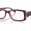 Ray-Ban RB5434 8364 - Violet On Transparent Pink eyeglasses angle view