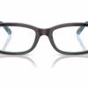 Ray-Ban RB5434 8366 - Brown On Transparent Blue eyeglasses front view