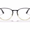 Ray-Ban RX6375 2890 - Black on Gold eyeglasses front view