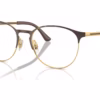 Ray-Ban RX6375 2917 - Havana on Gold eyeglasses angle view