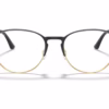 Ray-Ban RX6375 3051 - Black on Gold eyeglasses front view