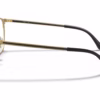 Ray-Ban RX6375 3051 - Black on Gold eyeglasses side view