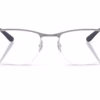 Ray-Ban RX6513 2620 - Matte Gunmetal on Silver eyeglasses front view