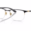 Ray-Ban RX6513 2890 - Black on Gold eyeglasses angle view